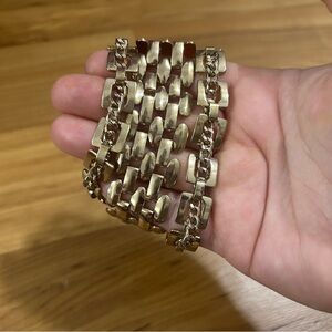 Bold Gold Statement Bracelet